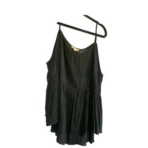 Off the Shoulder Black Flowy Blouse